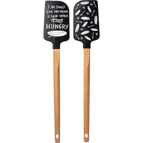 I Am Sorry For The Things I Said When I Was Hungry Spatula With A Wooden Handle - Picture 5 of 5